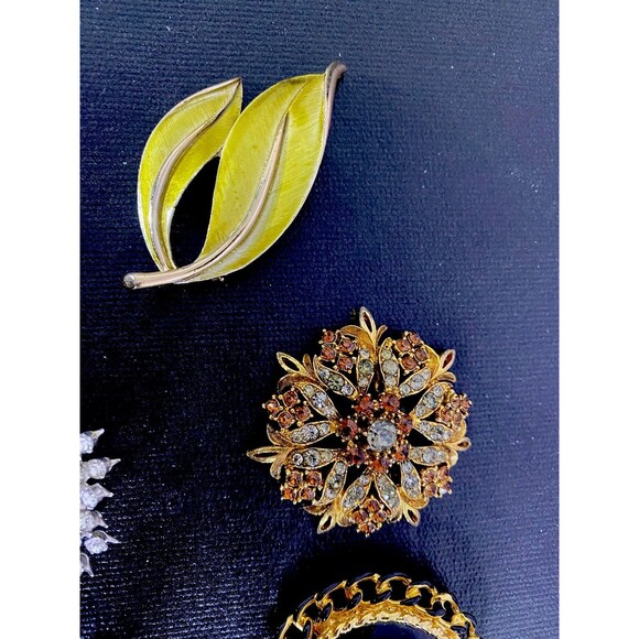 Vintage ALL SIGNED 20 Piece Rhinestone Jewelry Lot WEISS Florenza Crown Trifari+ - Picture 8 of 16